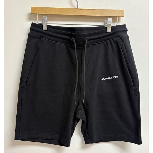 Alphalete Men’s Size M Black Athletic Shorts Drawstring NWOT - Picture 1 of 6